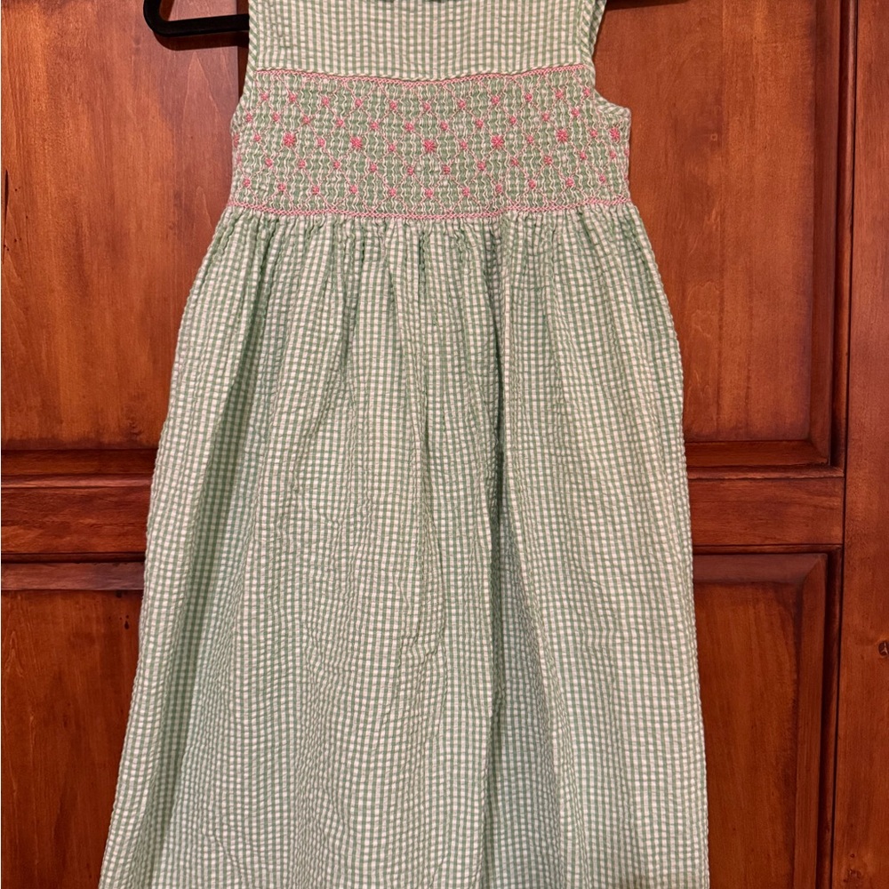 Strasburg Green and Pink Kids Dress size 8